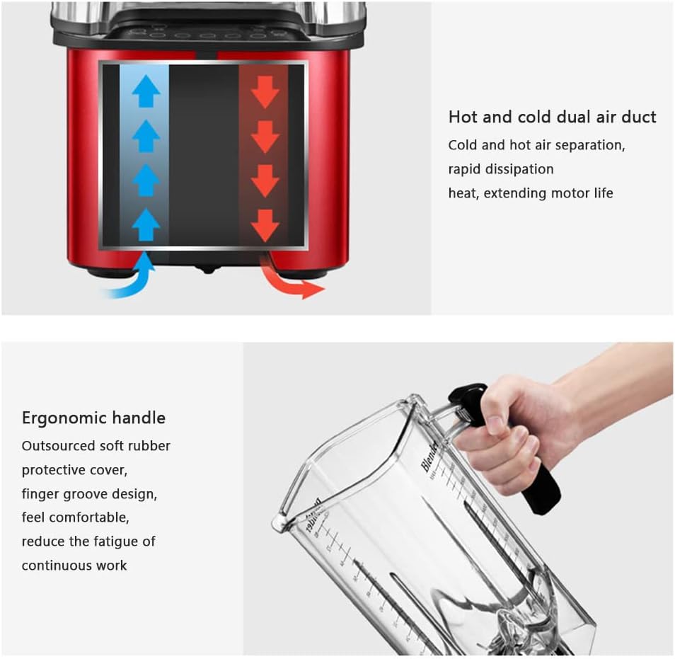 Blending Ice Crusher, Countertop Blender 1500W, High Power High Speed Blender for Crushing Ice, Frozen Desserts, Soups