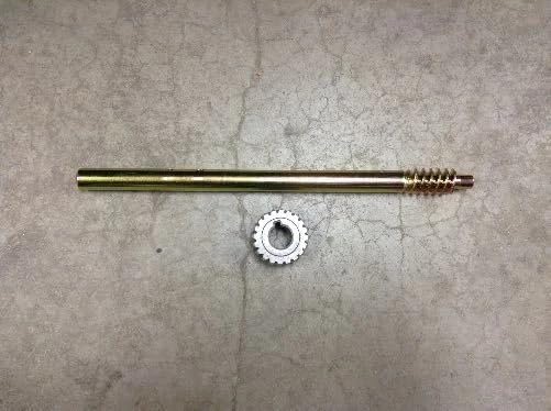 New Auger Worm Shaft and Brass Gear Kit Replacement for Ariens 53212500 - Fits ST624E ST524 ST724 Snow Blowers - Heavy Duty Transmission Rebuild Set with 20-Tooth Gear