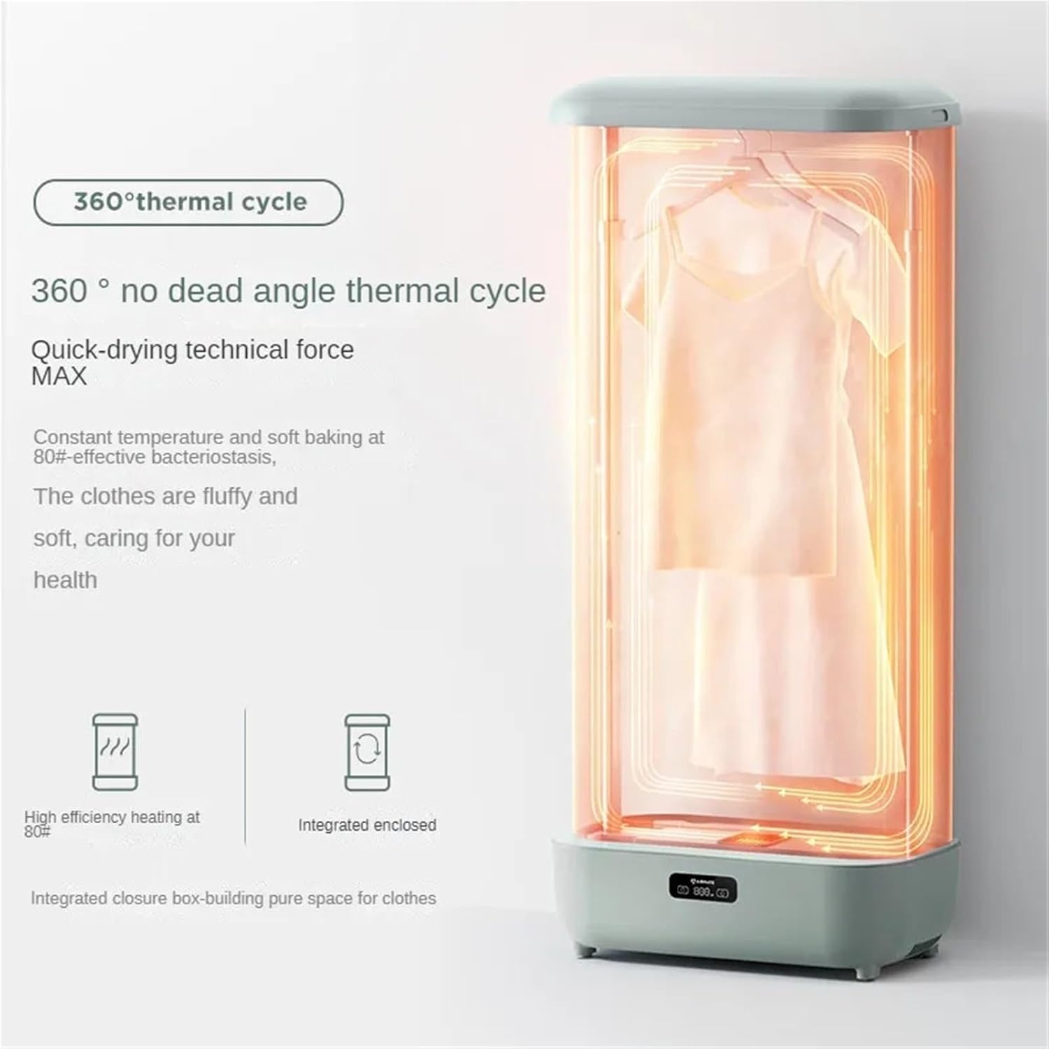 Portable Clothes Dryer, 2Pcs Portable Clothes Dryer With Remote Control And Foldable,for Travel,Apartment