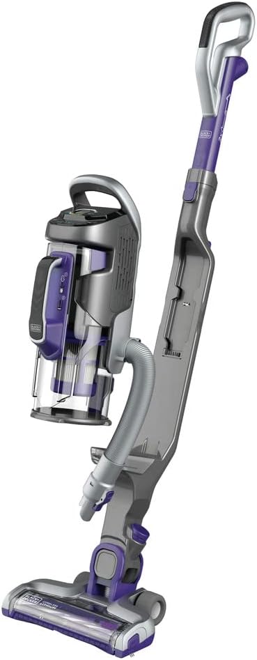 BLACK+DECKER HCUA525JP Cordless 2-in-1 Stick Vacuum, Powerseries Pro 20V Pet Vacuum, Purple