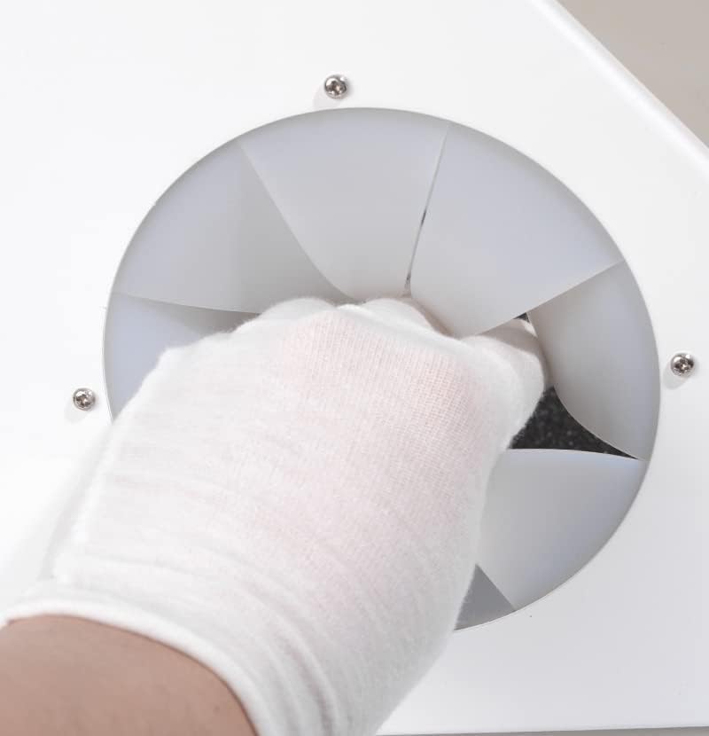 Dental Lab Tempered Glass Baffle High Strength LED Vacuum Dust Collector Vacuum Extractor Box with 2 Filters