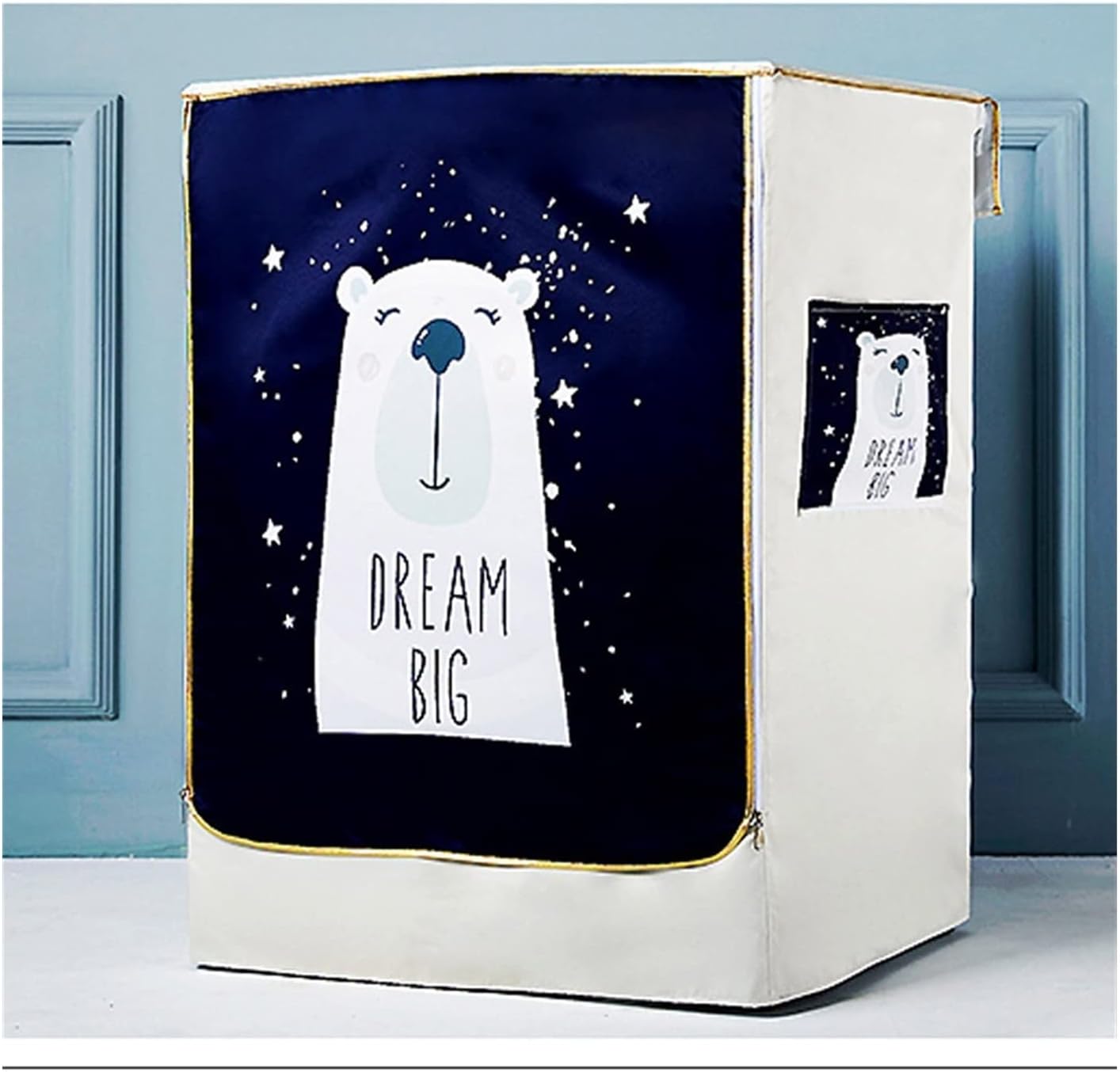 Washing Machine Cover Portable Wash Machine Cover, Home Sunscreen Laundry DryerSilver Coating Roller Washing Dust-Proof Cover for Sheds, Garages, Balcony for Home Appliances