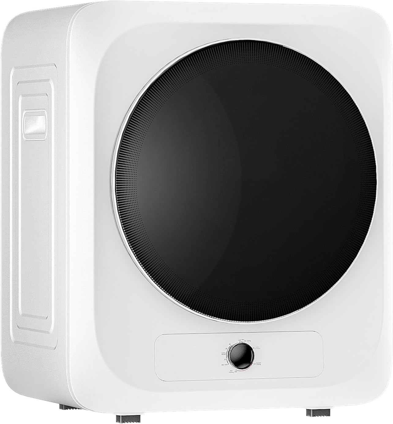 Zynkez Portable Clothes Dryer, 110V Electric Compact Laundry Dryer with Stainless Steel Tub for Apartments, Dorms, RVs (White)