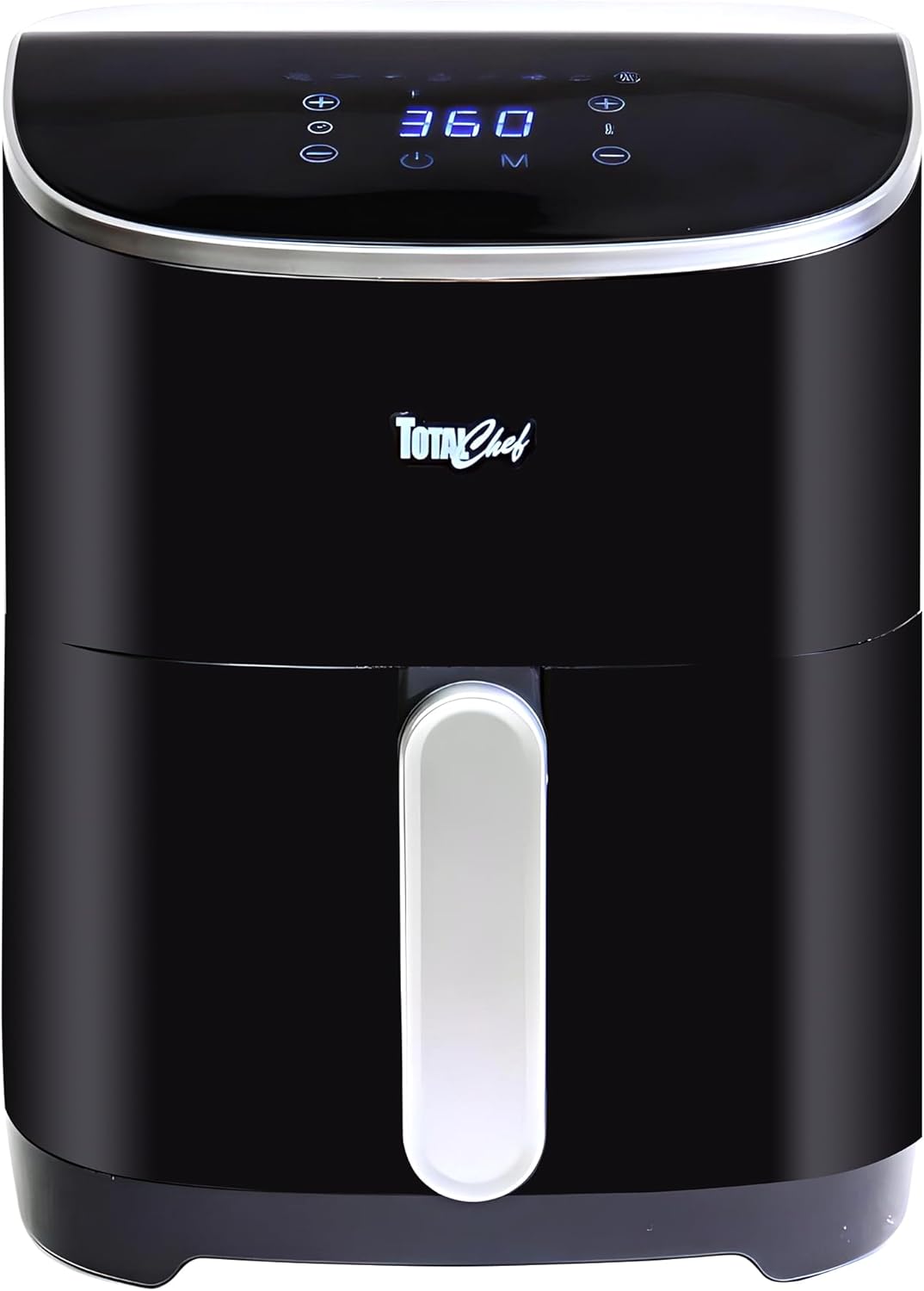 Total Chef 5 Quart Air Fryer - Aerogrill, Non-Stick Frying Basket, French Fry, Digital Touch Screen, 8 Presets, Freidora Eléctrica, Countertop Cooking Kitchen Appliance, Black