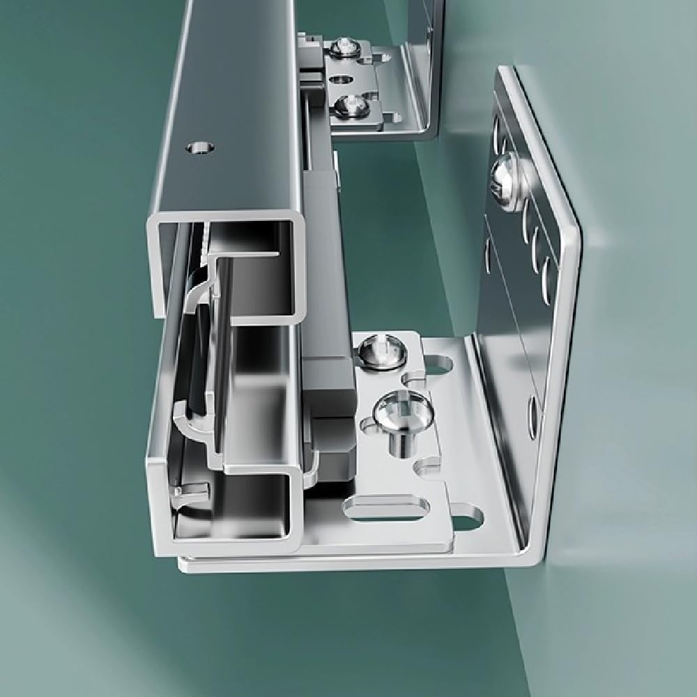 Kitchen Pull Out Cabinets Organizer, 304 Stainless Steel Wire Basket Sliding Drawer for Cabinet Storage Shelves Heavy Duty Slide Out Pan Lid Cookware Organizer for small kitchen appliances, spice seas