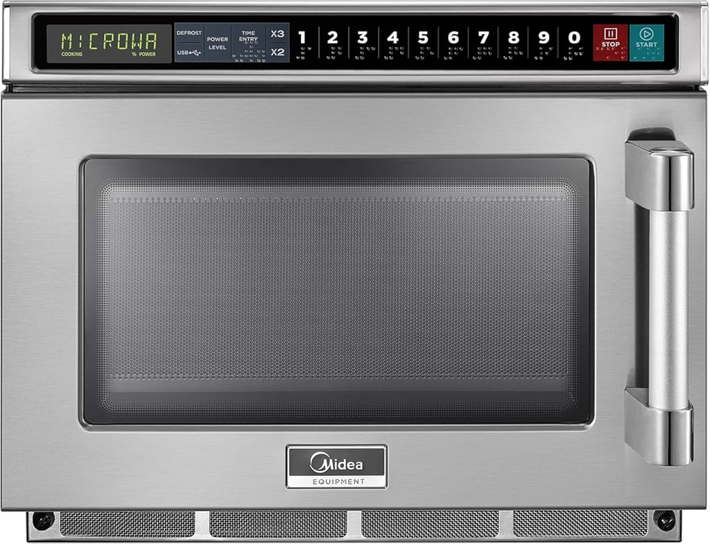 Midea Equipment 2117G1A Commercial Microwave, 2100 Watts, Stainless Steel