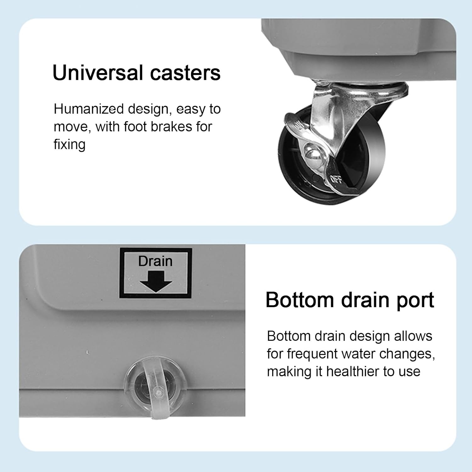 Swamp Cooler Air Conditioner, Evaporative Air Cooler w Large Capacity Water Tank, 4 Ice Box, Portable Air Conditioner with 3 Speeds for Backyard, Garage, Patio, Indoor(74x50x138cm(29x20x54in))