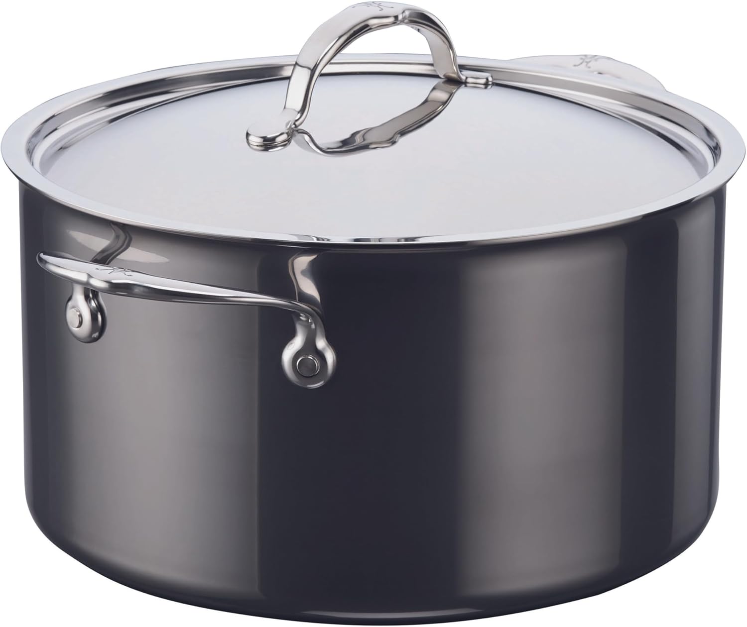 Hestan - NanoBond Collection - Titanium Stainless Steel 8-Quart Stock Pot with Lid - Toxin, PFAS, & Chemical Free Clean Cookware, Induction Cooktop Compatible