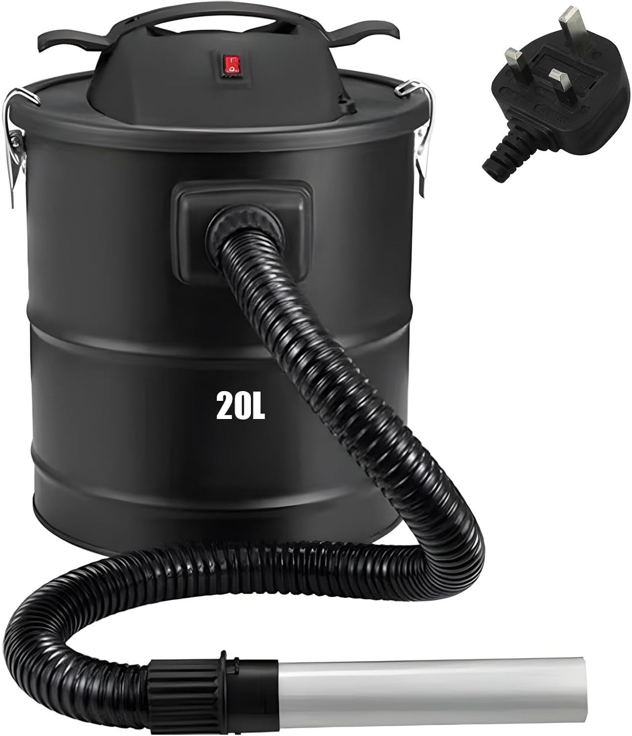 Compact Fireplaces Ashes Vacuum with 18kPa Suction Power 1200W Motor Household Barrels Vacuum Easy to Use for Fireplaces