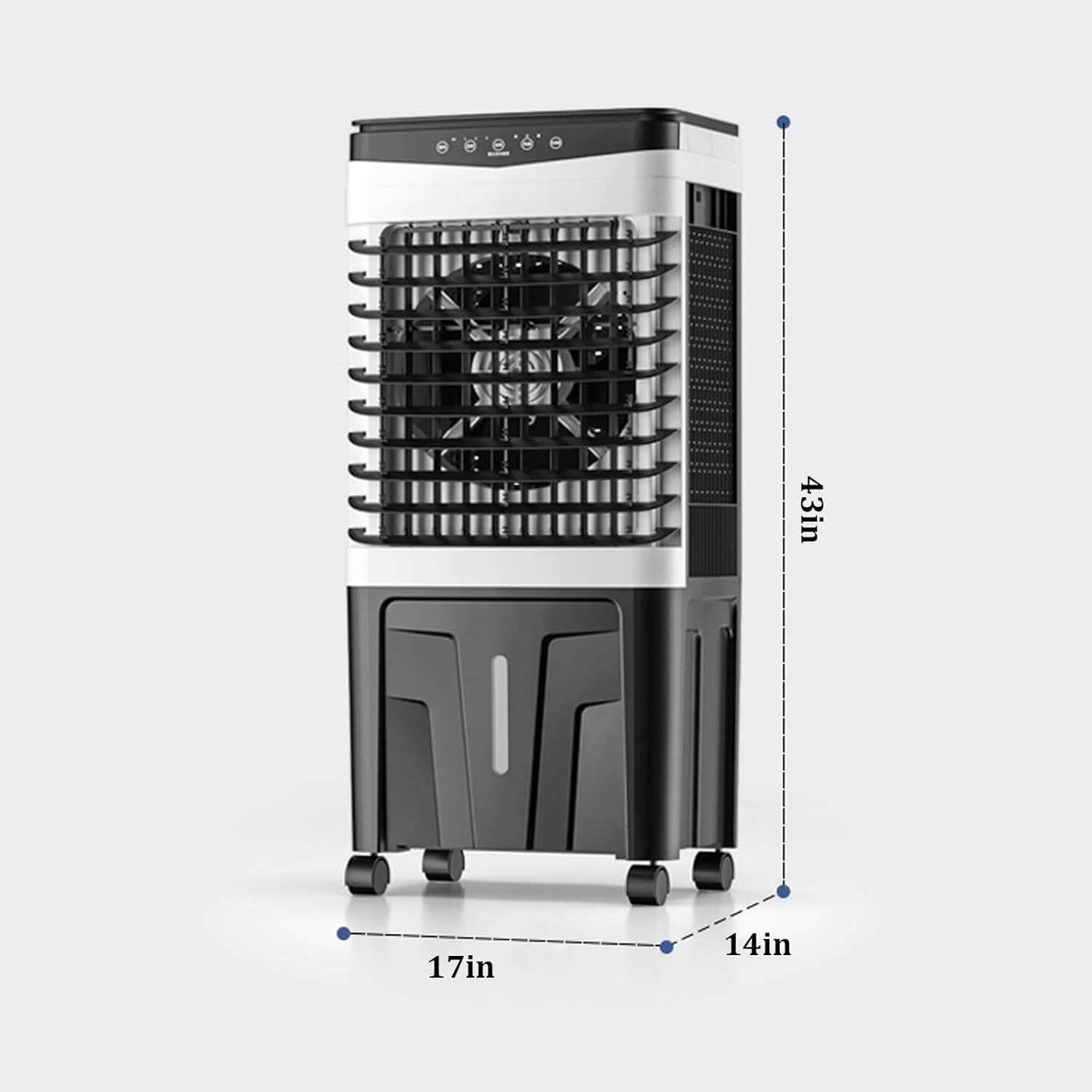 Portable Air Conditioner,7.5H Timing Function Evaporative Air Cooler,Three Adjustable Wind Speeds,refrigeration Small Air Cooler,for Garage, Factory, Supermarket, Household(Color:Touch screen version)