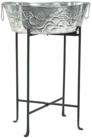 GrillsGoneWild Large Black Wrought Iron Floor Stand