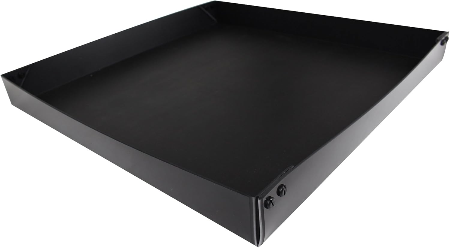 Equator Advanced Appliances Flip-Up-Side Drip Pan, Black, 5 Gallons, Laundry Drip Pan, Tray, Dishwasher Accessory, Metal, Built-In, Freestanding, 24