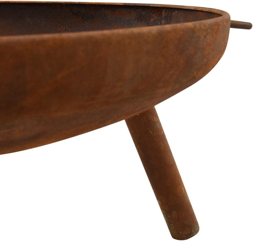 Fire Pit for Outside Outdoor Wood Burning Small Bonfire Pit Steel Firepit Bowl for Patio Camping Backyard Deck Picnic Porch,Fire Pit 27.6