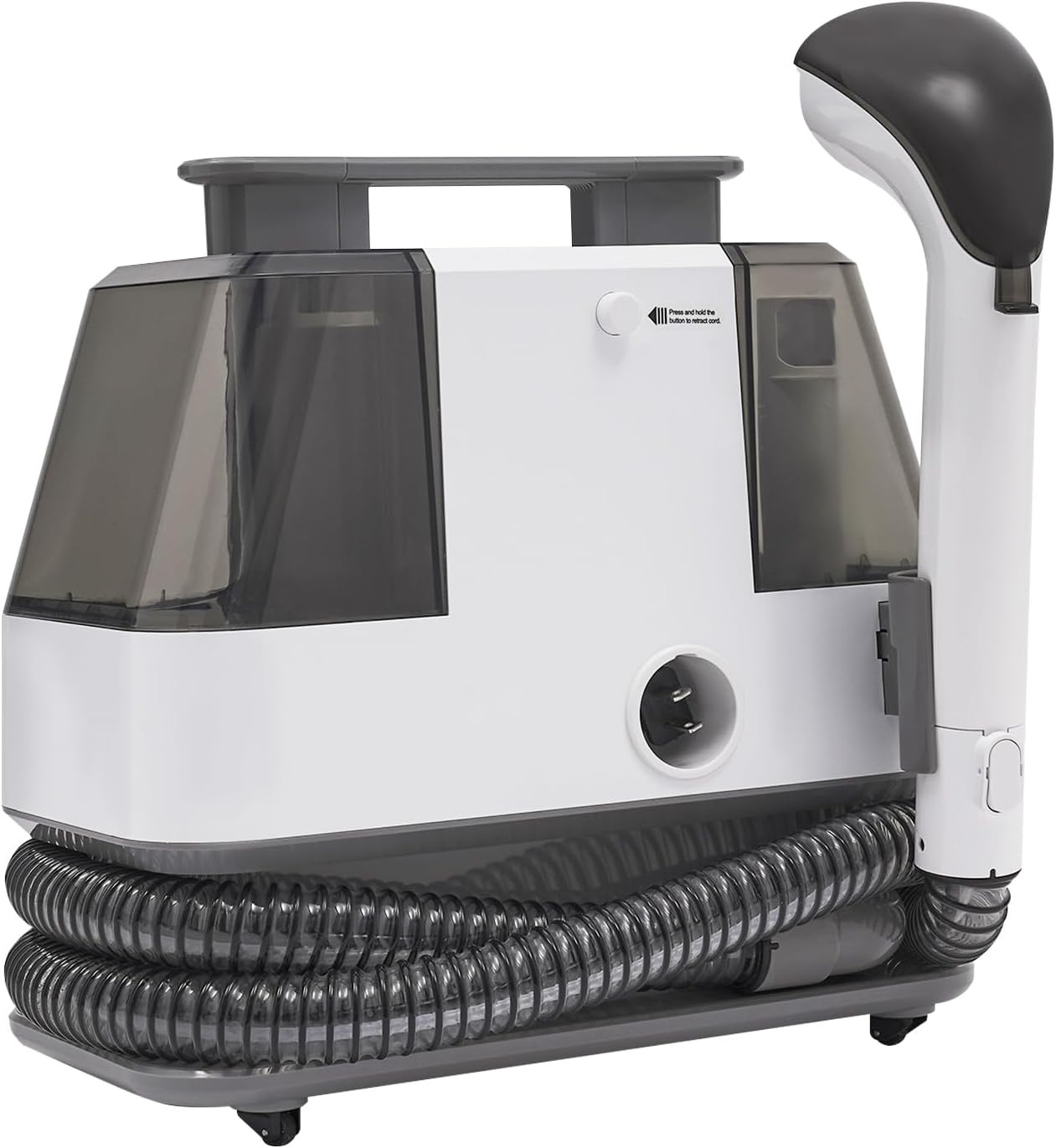 Cleaner Machine 450W 1000rpm Brush Speed Portable Carpet Couch Deep Cleaner 15kpa suction power Handheld Rug Spot Cleaner Small Extractor Vacuum Handheld Carpet & Upholstery Cleaner Machine