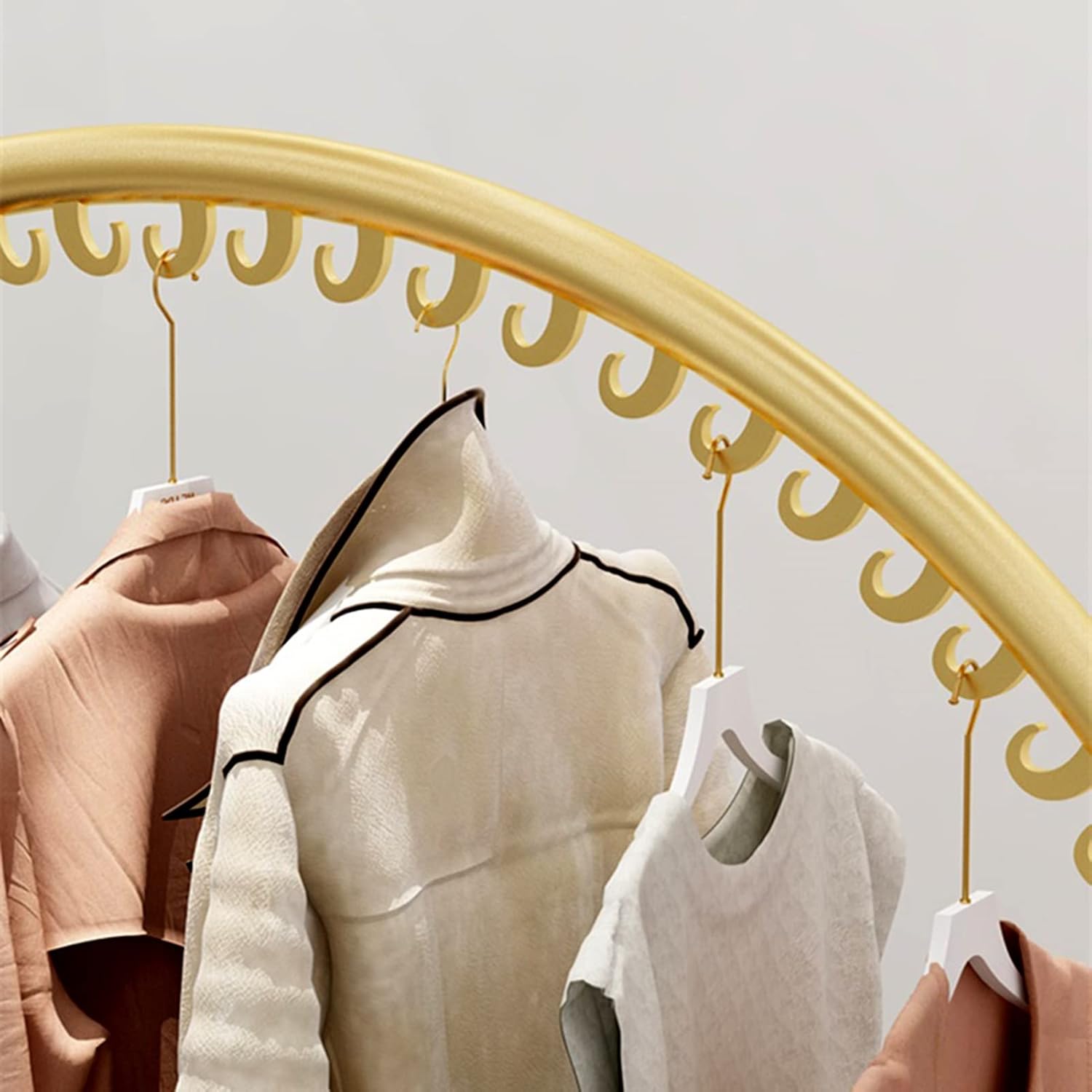 Freestanding Heavy Duty Industrial Pipe Clothing Rack, Portable Commercial Clothes Display Rack, Multi-Purpose Garment Bar for Retail Boutiques Home, Laundry Room,Closet Storage