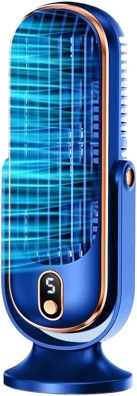 Portable Air Conditioner, Small Air Conditioner Degree Adjustable Charge Large Air Conditioner,Desktop Fan for Home Outdoors(Blue)