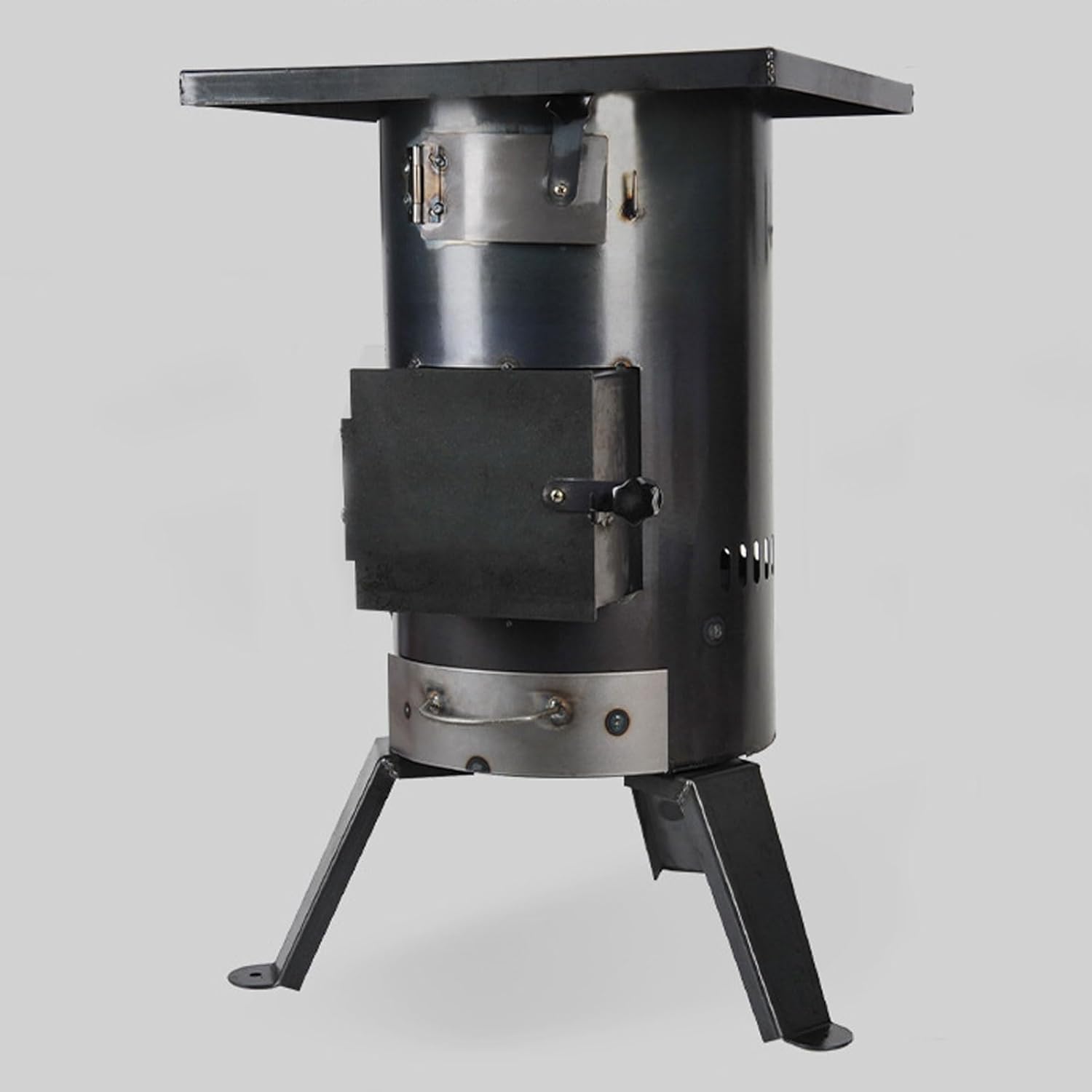 Tent Stoves Wood Burning Large Camp Stove Fire Watching Design Steel Plate Material Wood Stove for Cooking, Camping, Tent, Hiking, Fishing, Backpacking