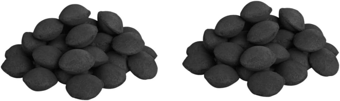 Kisangel 2packs Fireplace Grilling Charcoals Natural Outdoor Fire Tool for Survival Camping