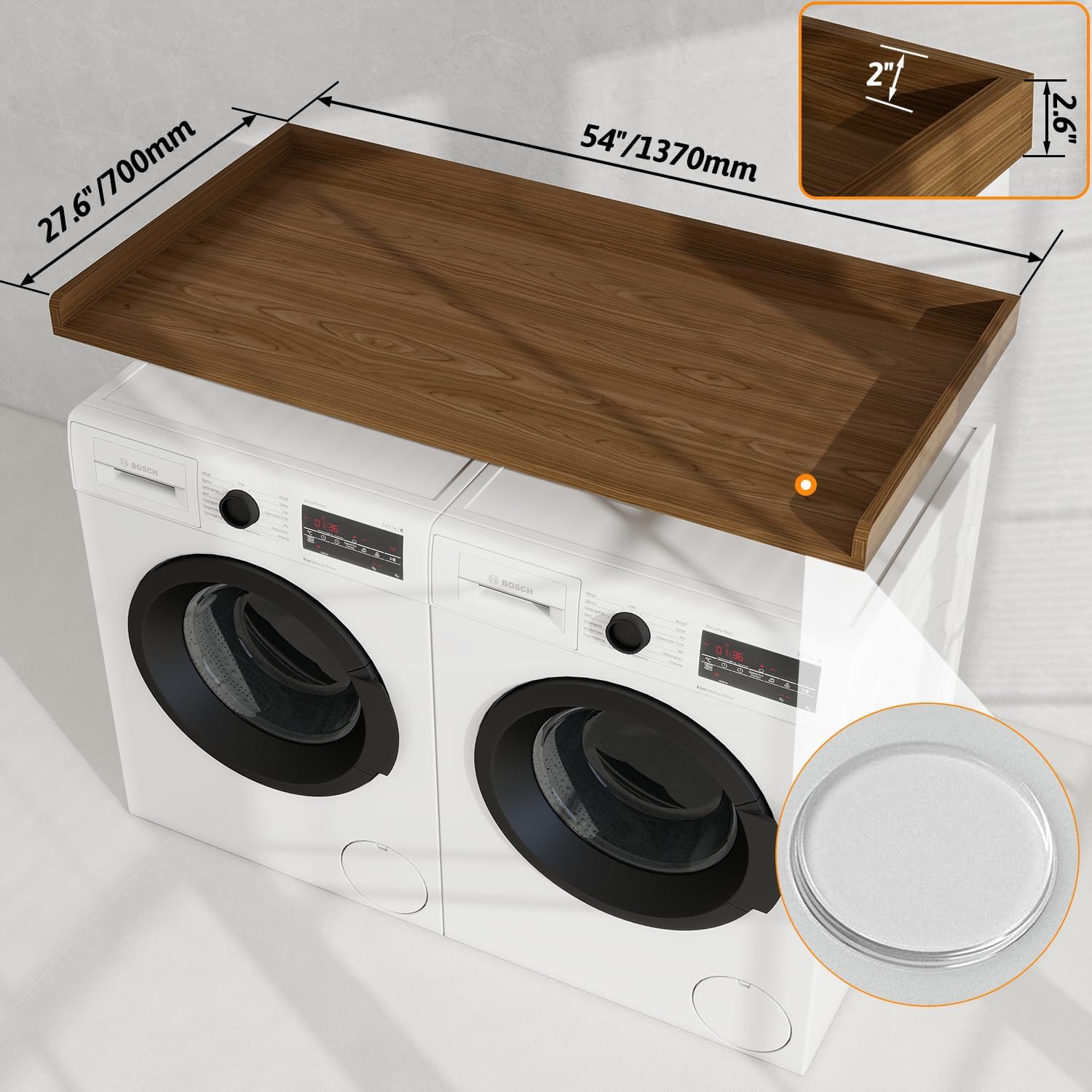 Washer Dryer Countertop, 54