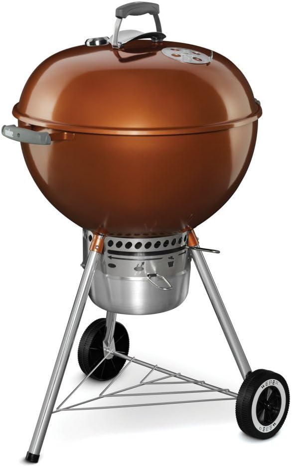 Weber Original Kettle Premium Charcoal Grill for Outdoor Cooking and Barbecue, 22-Inch, Copper