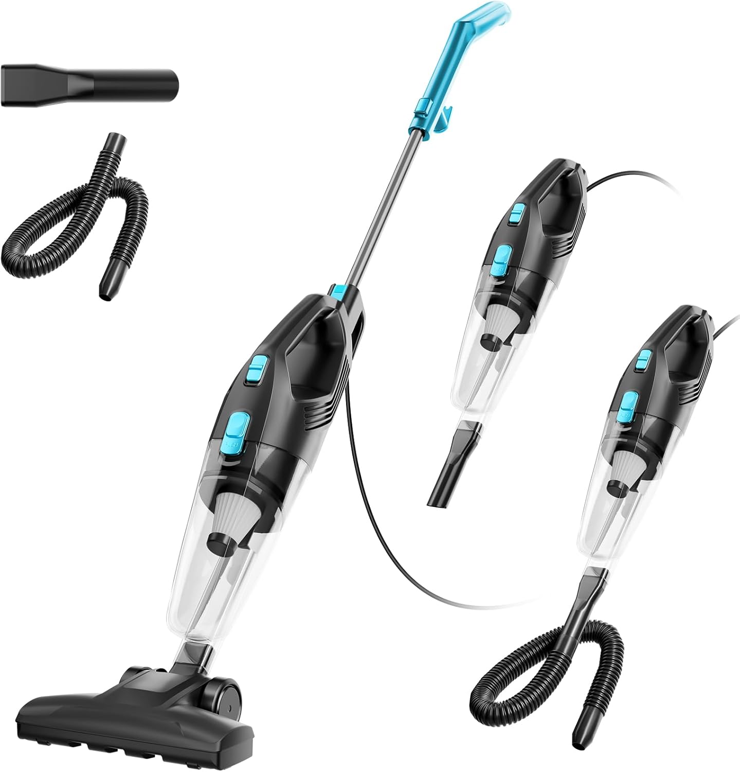 KIKETECH Stick Vacuum Cleaner Corded 22 Ft, Adjustable Lightweight Bagless Vacuum with HEPA Filter for Hard Floor.(3881323865-2)