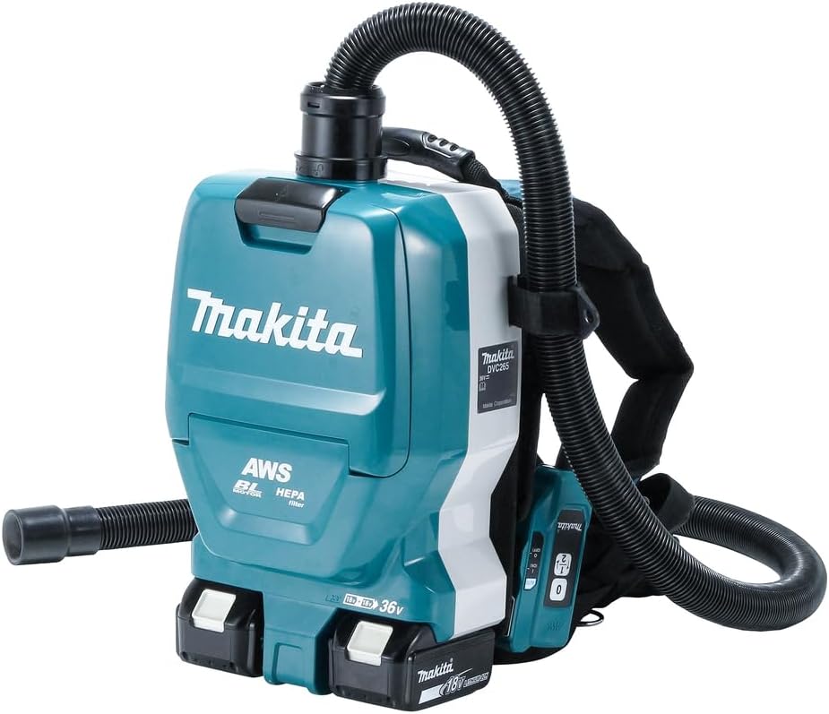 Makita DVC265ZXU Twin 18V (36V) Li-ion LXT Brushless Backpack Vacuum Cleaner - Batteries and Charger Not Included