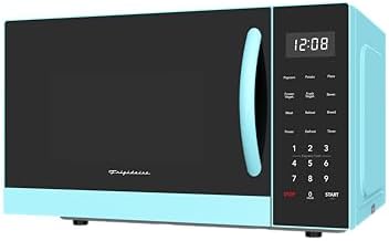FRIGIDAIRE 0.9-Cubic Feet Microwave Oven with Oversized Display, Blue