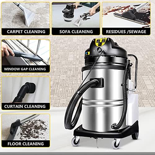 Carpet Cleaner Machine 20L,3 in 1 Stainless Steel Extractor,Deep Cleaning,Household Commercial,for Carpets,Sofas