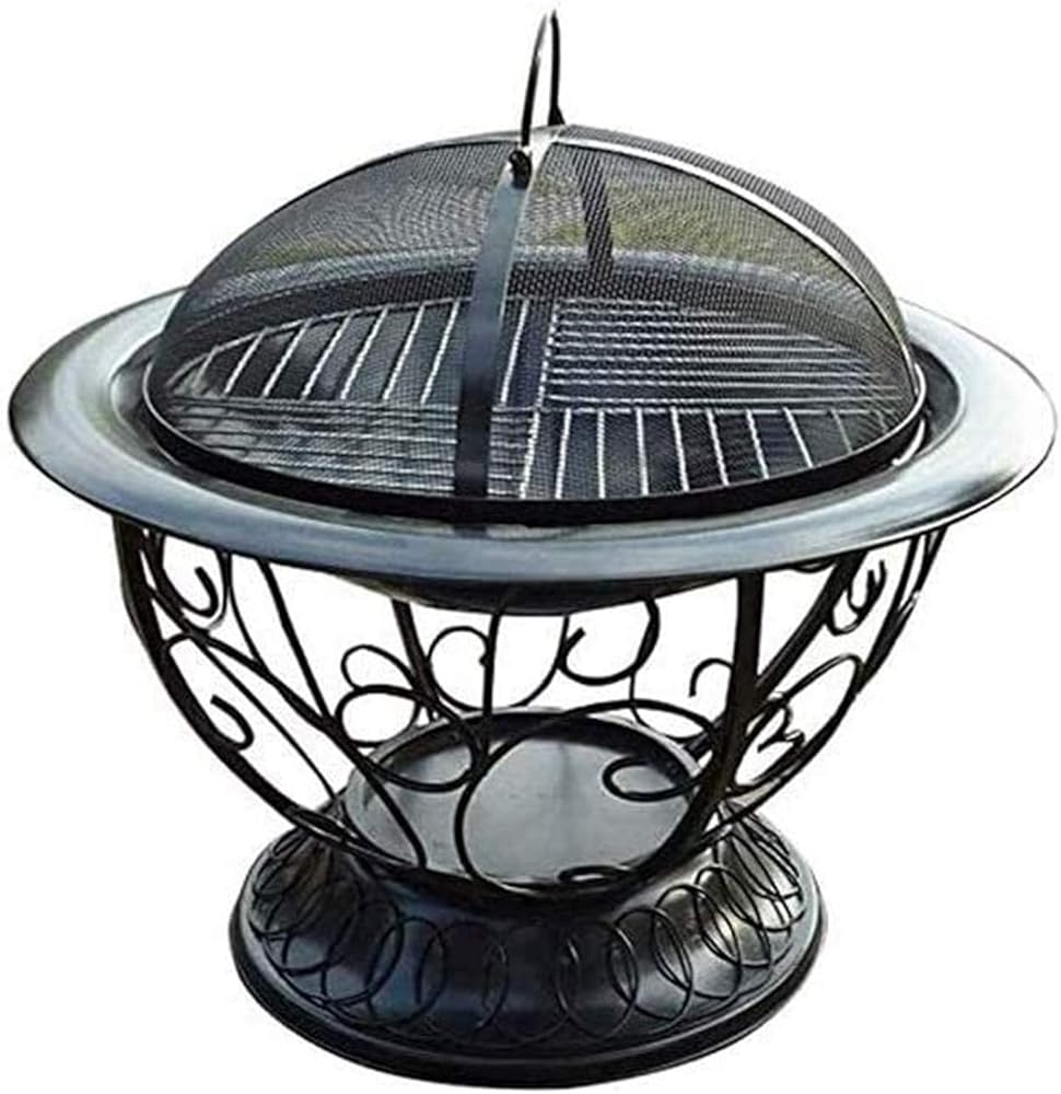 Fire Pits Outdoor Wood Burning Cauldron Outdoor Fire Pit Deep Bonfire Wood Burning Patio & Backyard Firepit