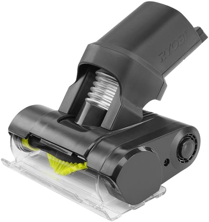 RYOBI ONE+ 18V Cordless Hand Vacuum with Powered Brush (Tool Only) Black Green (PCL700B) (Renewed)
