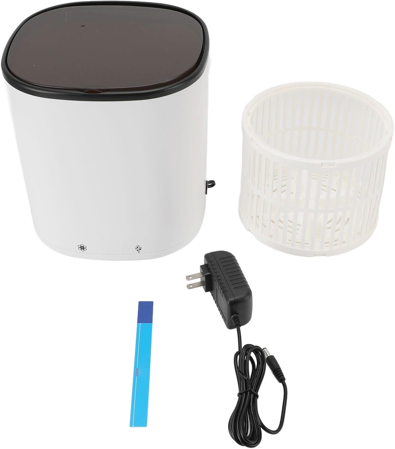 Portable Washing Machine Large Impeller Powerful Motor Upgraded Washing Performance Small Laundry Washer Blue Light Design Mini Washer with Abs Material for Apartment Home (White)