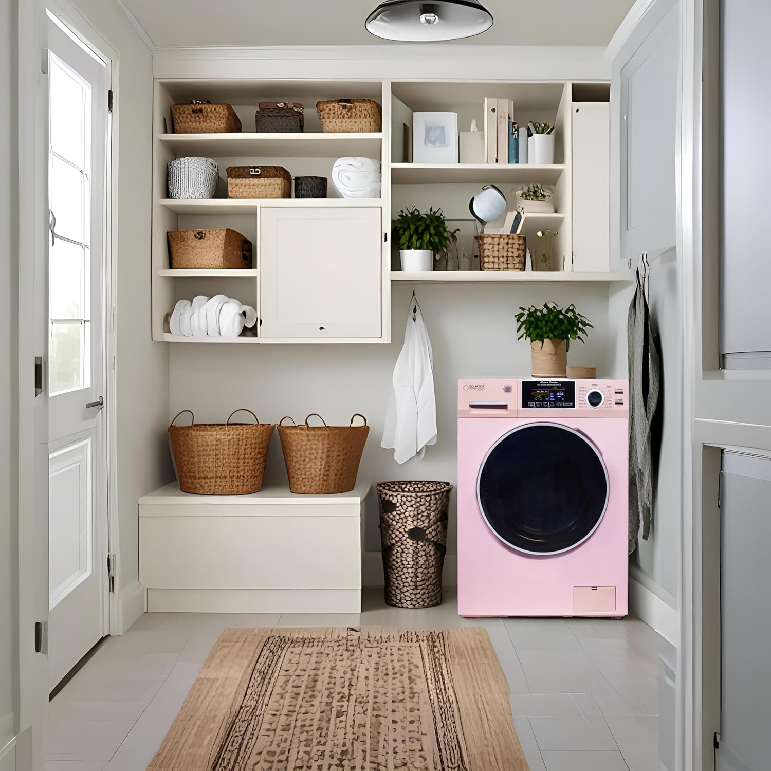 Equator All-in-One 4600 Washer Dryer VENTLESS/VENTED PET Cycle 1.62cf/15lbs 110V (Pink)