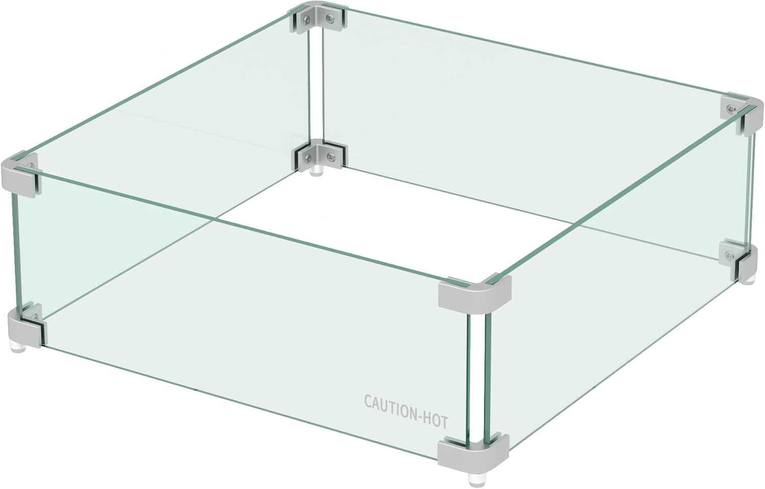 WestinTrends Square Tempered Glass Fire Flame Guard 40.5