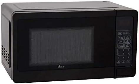 Avanti Microwave Oven 700-Watts Compact with 6 Pre Cooking Settings, Speed Defrost, Electronic Control Panel and Glass Turntable, 0.7-Cu.Ft., Black