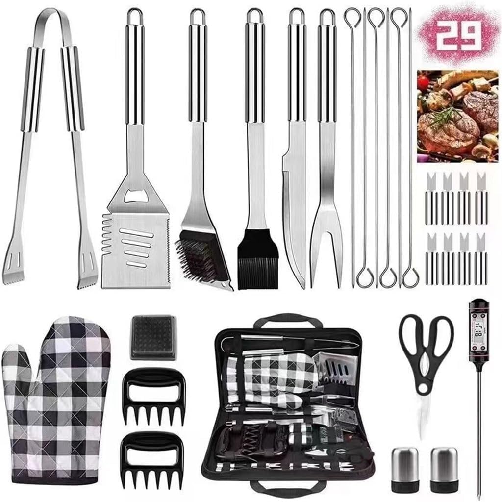 Barbecue Tool Set Cloth Bag Set of 29 Pieces