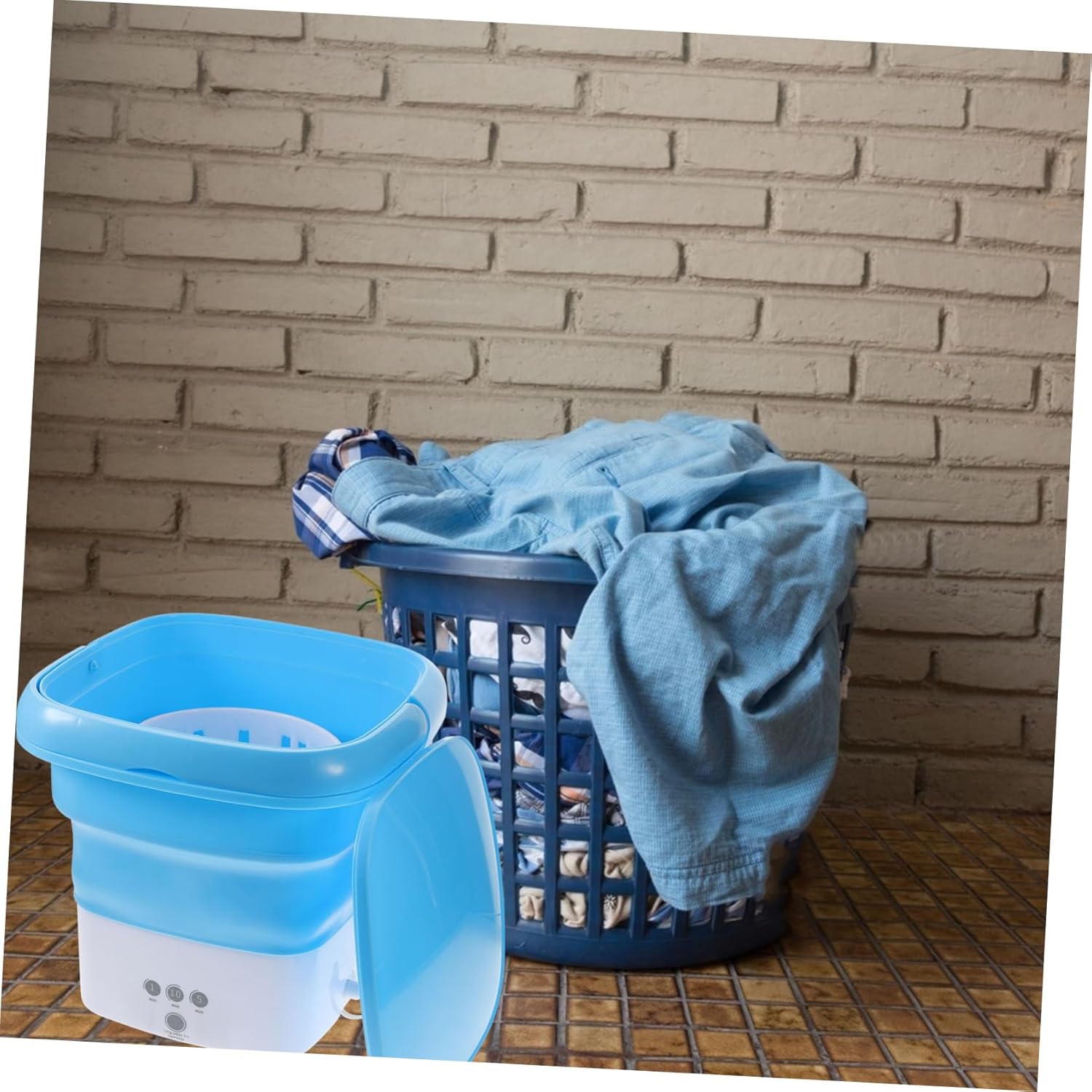 -in-one Portable Washer Machine 2.8l Capacity High-power Motor and Foldable for Easy Storage Travel