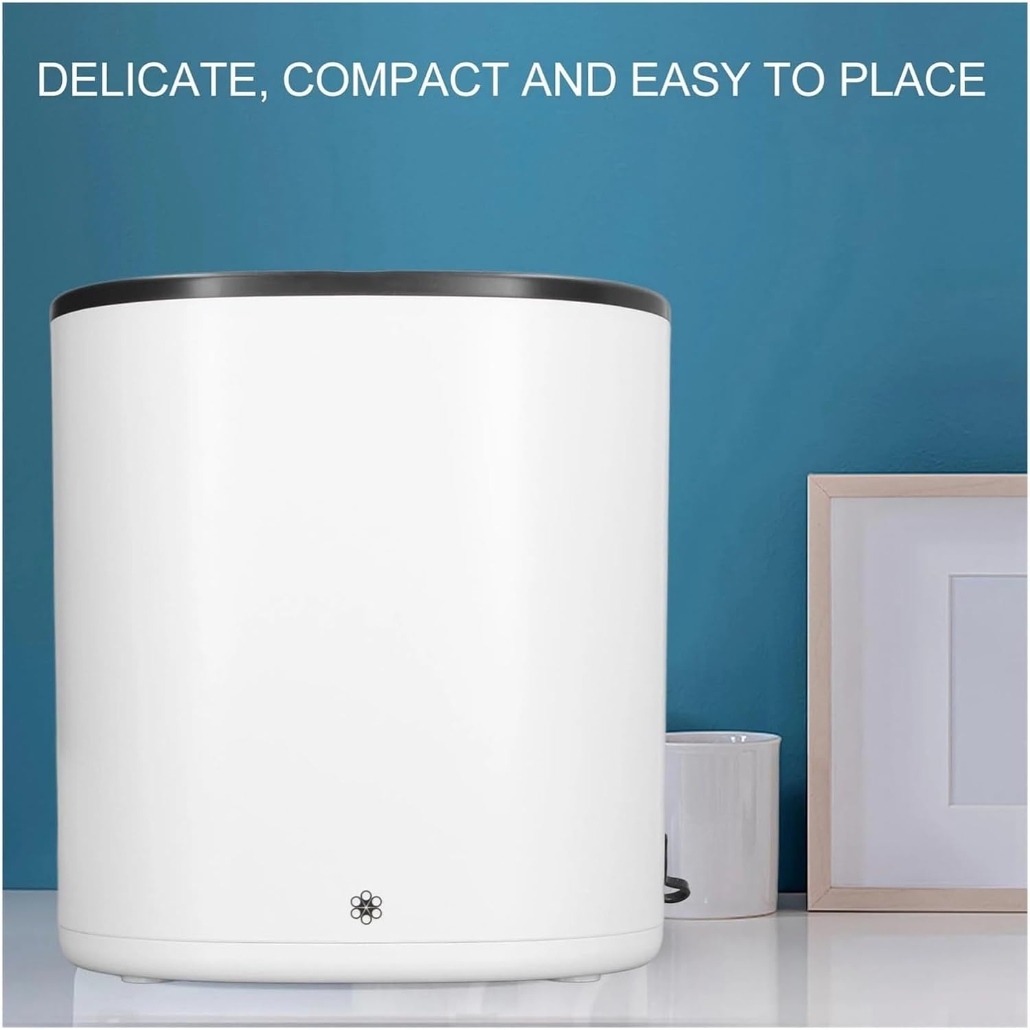 Compact Laundry. 4.5L Portable Washing Machine, Mini Turbo Washer, Sock Underwear White For Travel Apartment .Portable