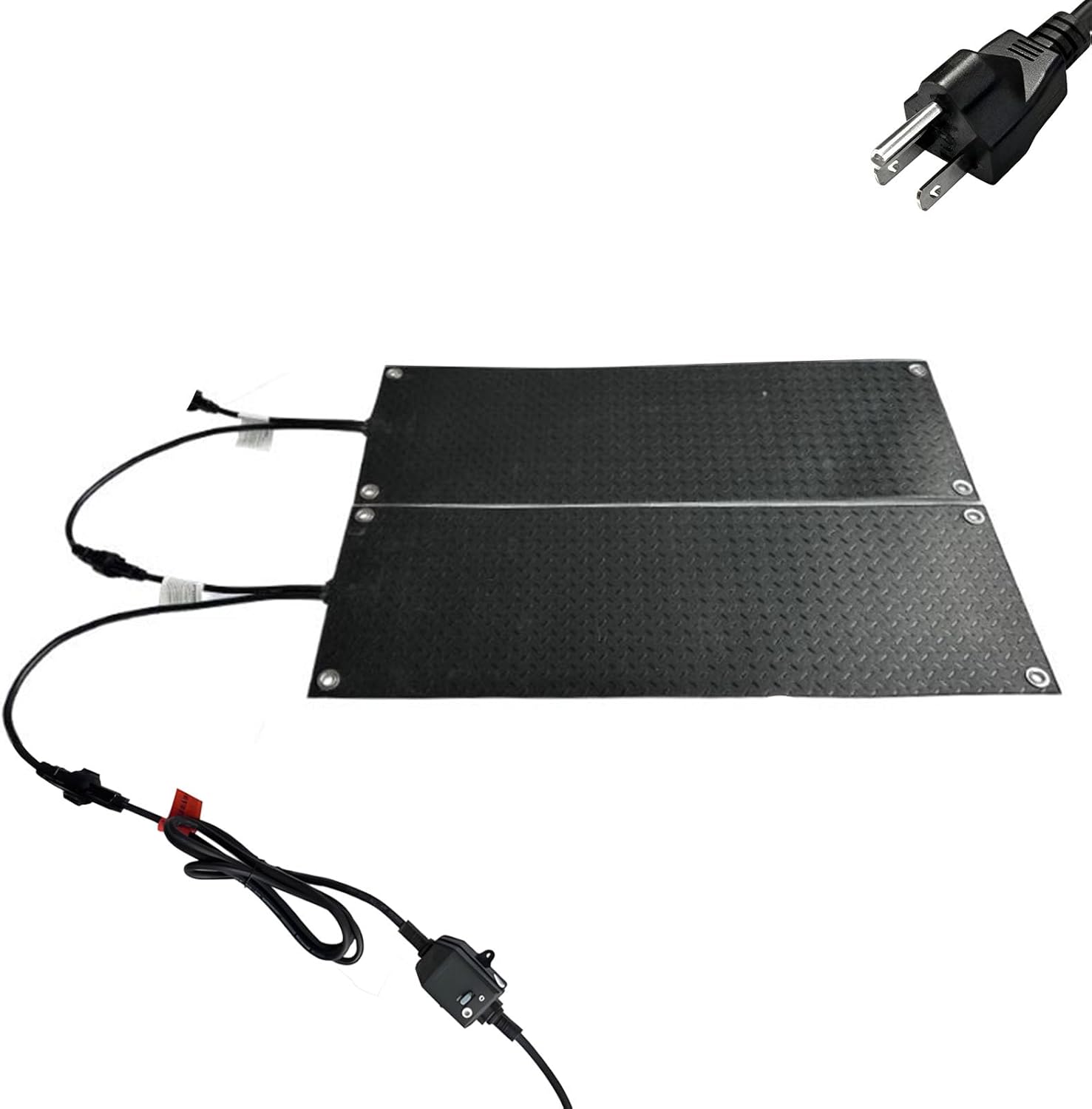 Heated Snow Melting Mat 110V for Stairs Walkways 10 X 30 Inch Anti Slip Rubber Heating Pad Electric Ice Melter for Outdoor Winter Driveway & Patio