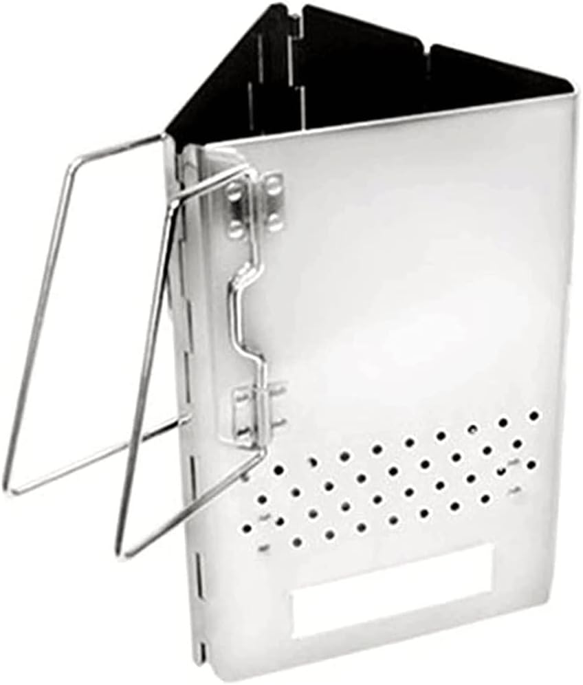 Gourmet Foldable Charcoal Chimney Fire Starter Camping Grill