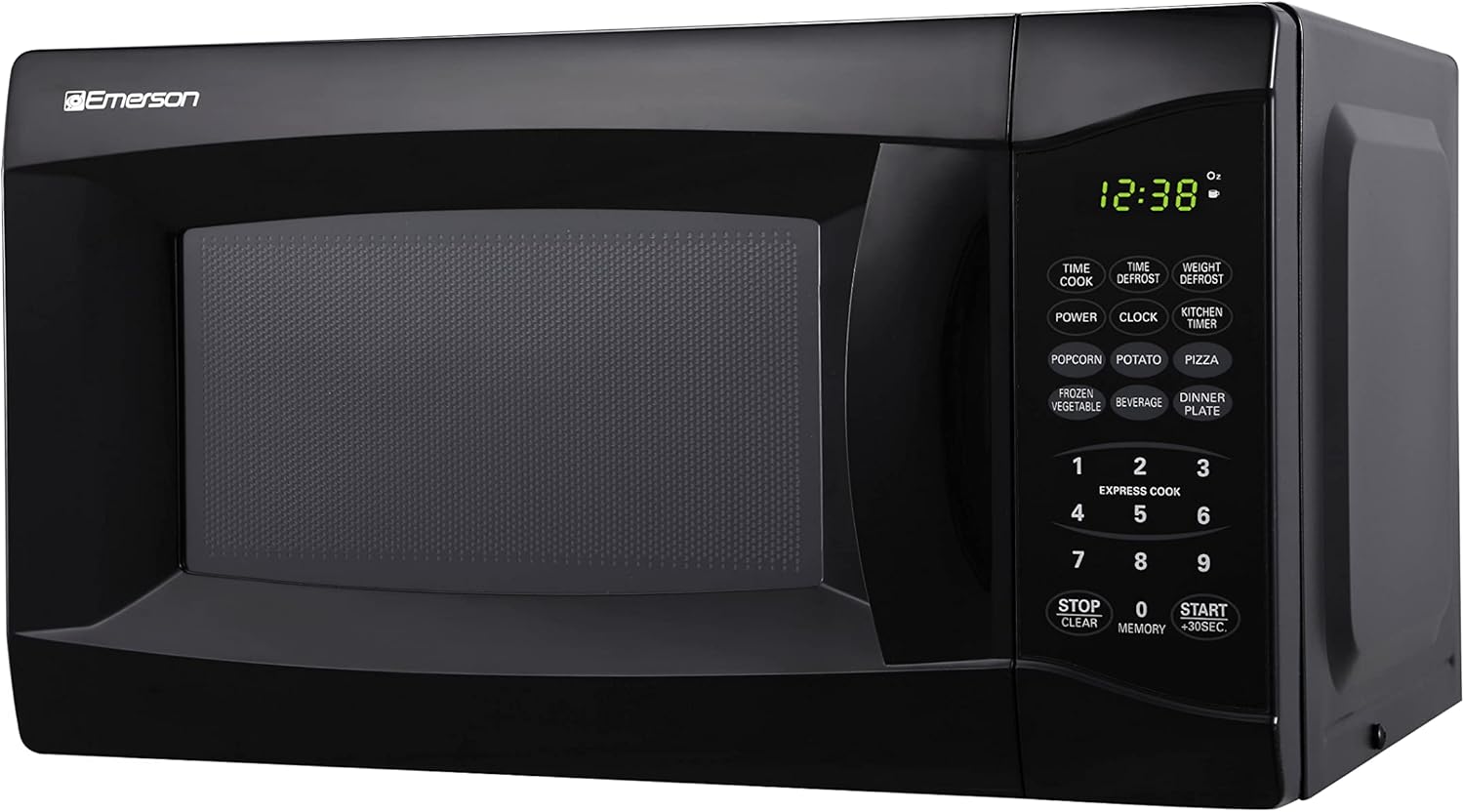Emerson 0.7 CU. FT. 700 Watt Black Microwave Oven (MW7302B) and BLACK+DECKER 2-Slice Extra Wide Slot Toaster