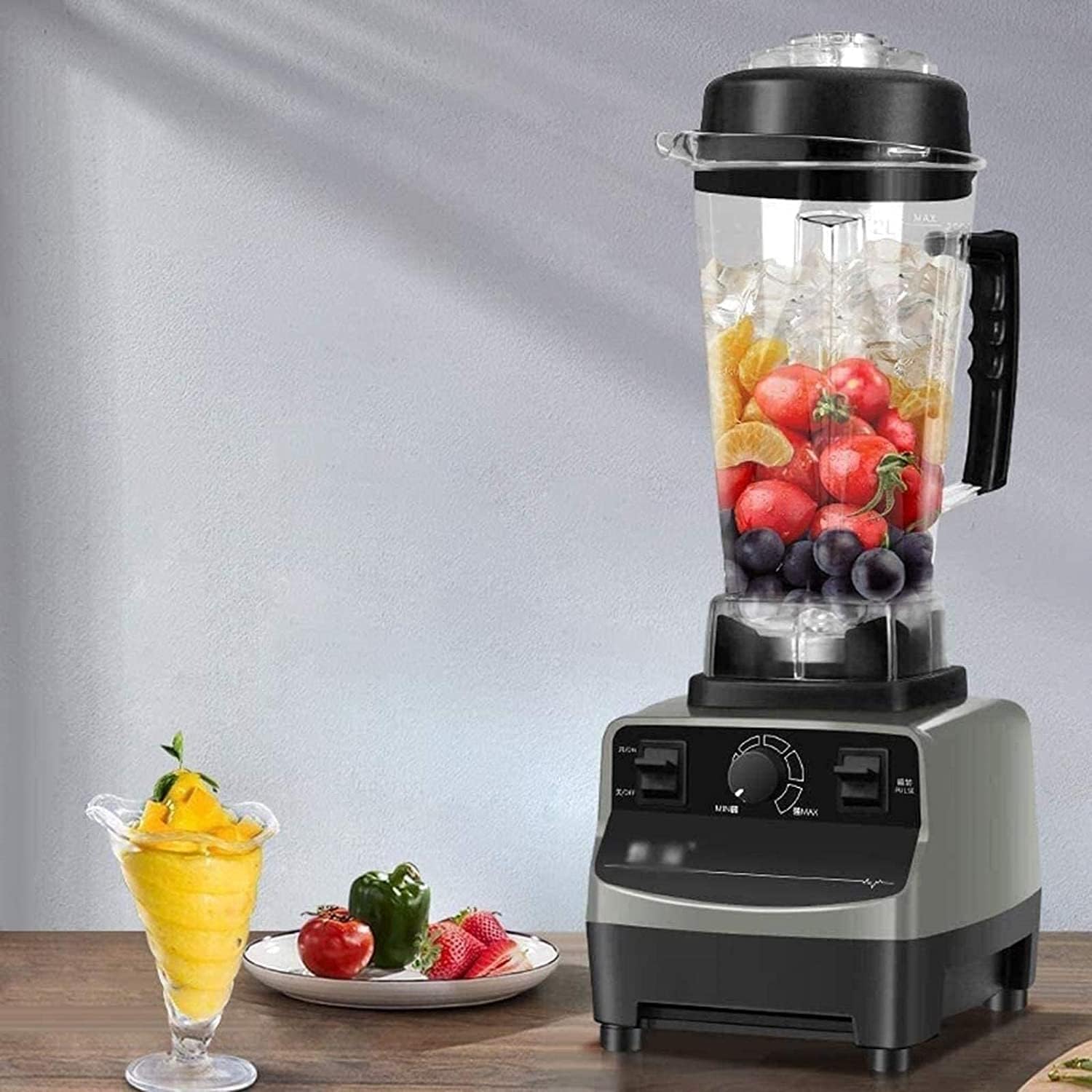 Large Capacity 2.2L Ice Blender, Countertop Blender 1000W, High Power High Speed Blender, Built-in Timer, Smoothie Maker