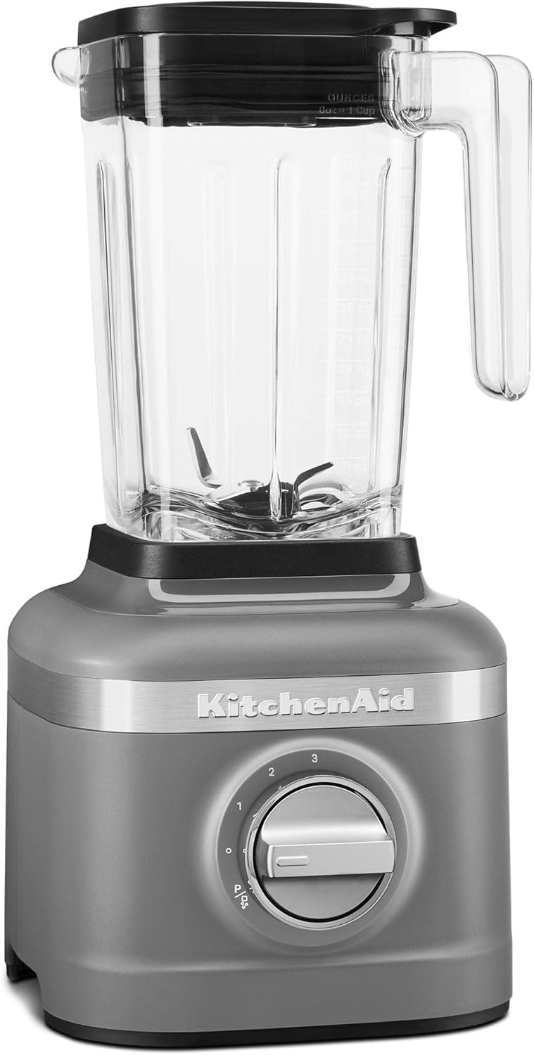 KitchenAid K150 3 Speed Ice Crushing Blender with 2 Personal Blender Jars - KSB1332Y & KFC3516CU 3.5 Cup Food Chopper, Contour Silver