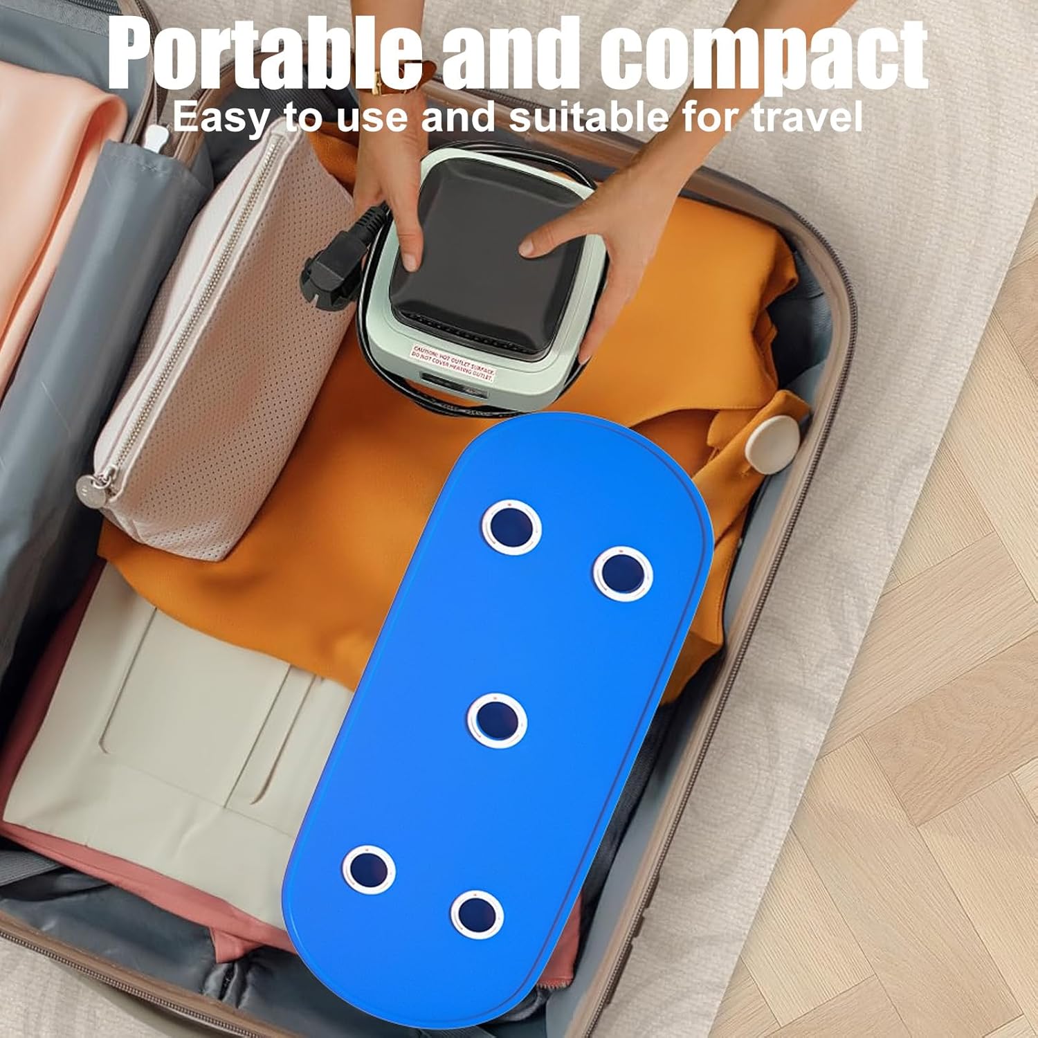 Portable Clothes Dryer， Small Compact Foldable Electric Drying Machine with Dry Bag for Travel,RV, Home,Apartment (wizi02)