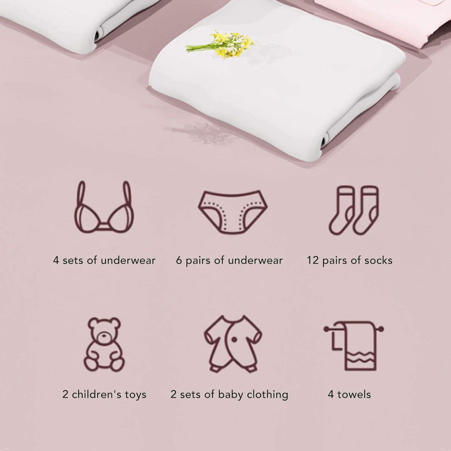 Portable Washing Machine, Foldable Mini Small Clothes Washer for Underwear, Baby Clothes, Towels, Socks, 6.5L Automatic Washer and Spin Dry for Apartment