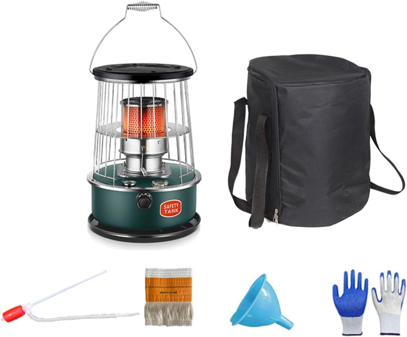 Kerosene Heater Kerosene Stove Burner Non Electric Emergency Space Heaters,Camping Cooking Stove Heater With Storage Bag Replacement(Dark Green)