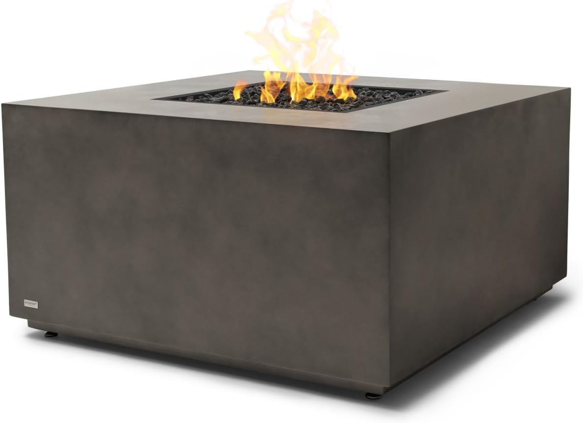 Chaser 38 Natural Fire Pit | Contemporary Fireplace | Gas Fire Pit | Indoor Portable Fire Pit Table | Smokeless | Weather Resistant | Outdoor Fire Pit | EcoSmart Fire
