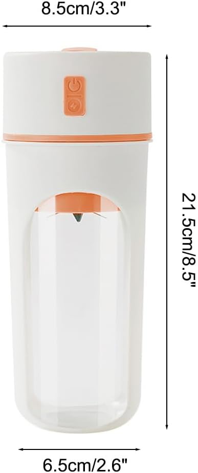 Personal Blender, 480ml Small Blenders with 6-Blade Surround Blade for Home Sport Office Camping