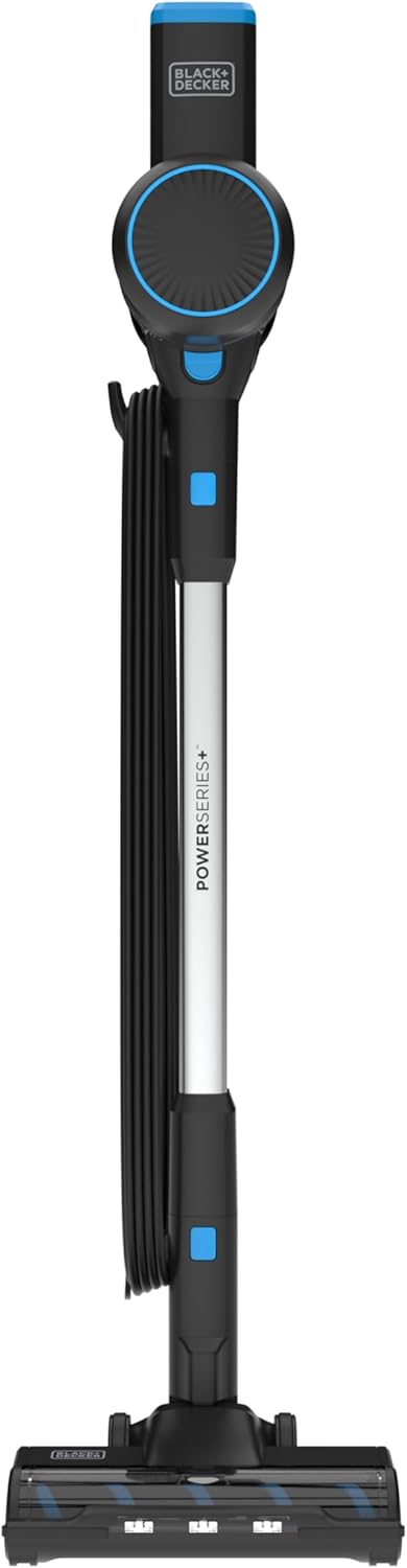 BLACK+DECKER Powerseries+ Corded 3 in 1 Stick Vacuum, Upright to Hand-Vac Multi Surface, LED Floor Head, HEPA Filtration, Powerful 14k Pa,for Hard Floor, Low Carpet, Pet Hair Home & Office use, Black