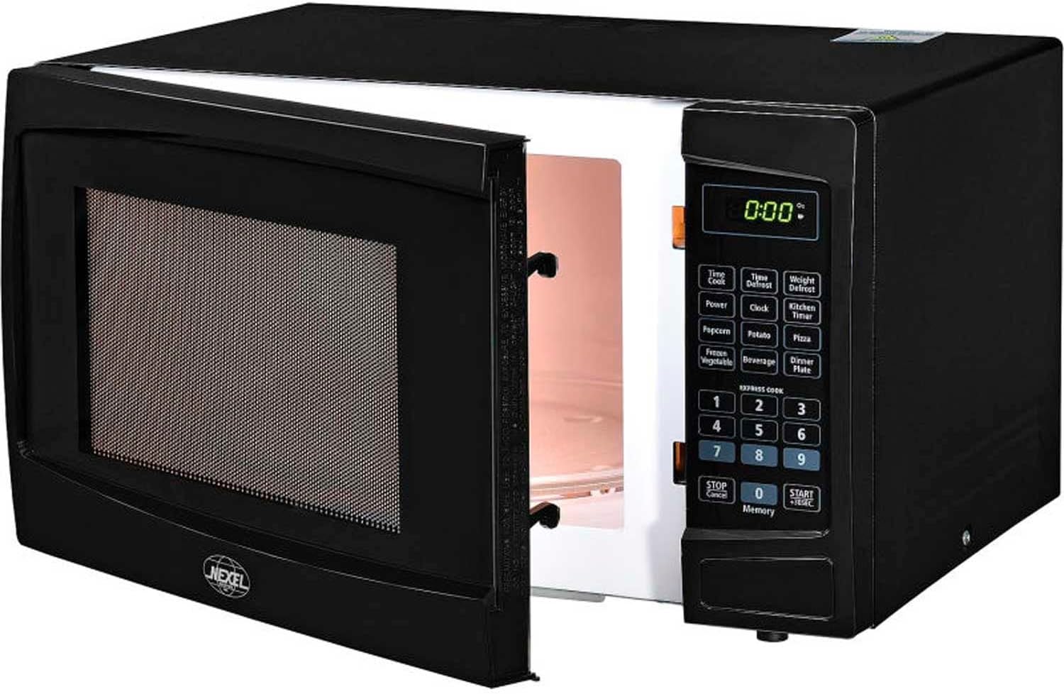 Nexel Countertop Microwave Oven, 1.1 Cu. Ft., 1000 Watts, Touch Control, Black