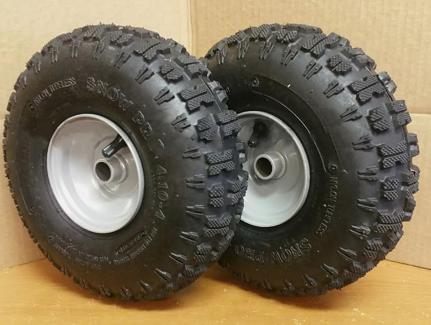 Replacement for Kenda OEM TWO 4.10-4 Snow Blower Thrower TIRE RIM WHEEL ASSEMBLY